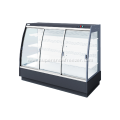 Supermarket semi-height front glass door display cooler